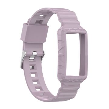 Fitbit Charge 5 / 4 / 3 integrated TPU cover + watch strap - Light Purple