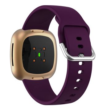 Fitbit Sense 2 / Versa 4 simple silicone watch strap - Purple