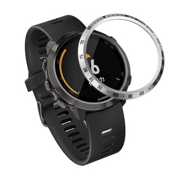 Garmin Forerunner 645 / 645 Music numeric patterns stainless steel bezel - Silver / Black