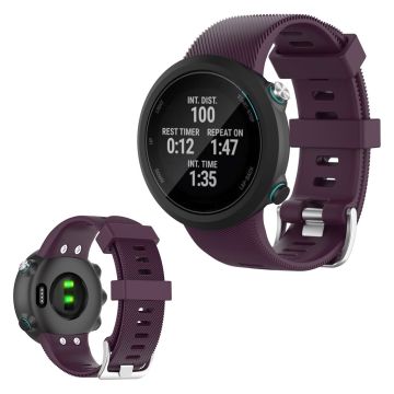 Garmin Swim 2 / Forerunner 45 / 45S durable silicone watch band - Dark Purple