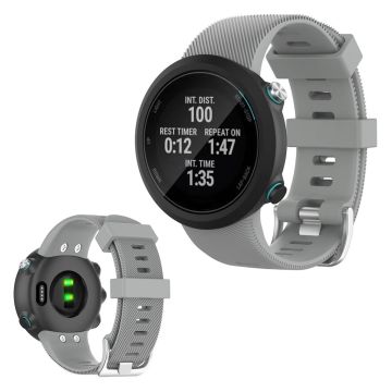 Garmin Swim 2 / Forerunner 45 / 45S durable silicone watch band - Grey