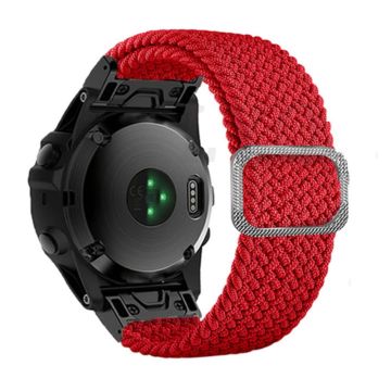 26mm nylon strap for Garmin and Coros watch with buckle - Red