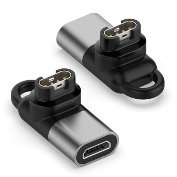 90 degree Micro USB charging connector for Garmin watch