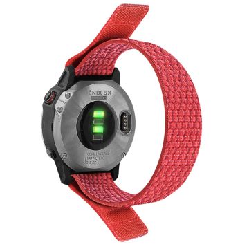 26mm nylon watch strap for Garmin watch - Red