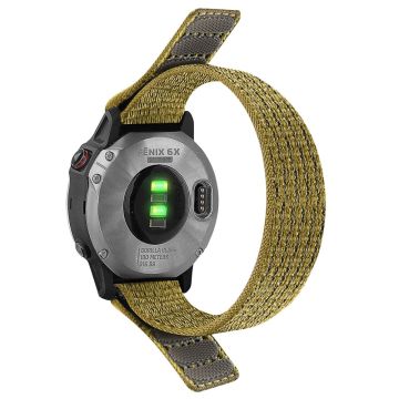 26mm nylon watch strap for Garmin watch - Yellow-green