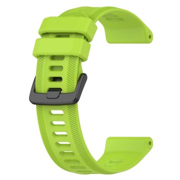 Twill design silicone watch strap for Garmin watch - Yellowgreen