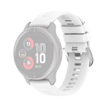 Garmin Forerunner 255 / 255 Music / Venu 2 silicone watch strap - White
