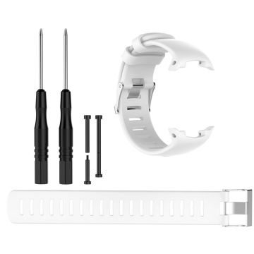 Suunto D4i Novo / D4i / D4 silicone watch strap with tools - White