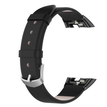 Honor Band 7 / 6 / Huawei Band 6 / 6 Pro leather strap - Black