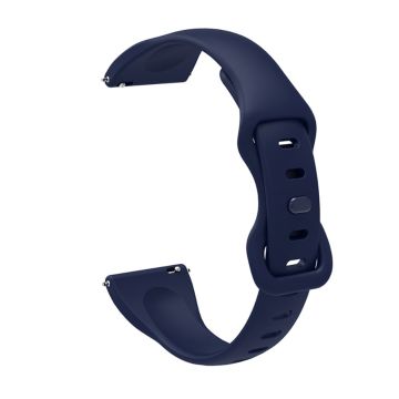 20mm Universal silicone 8 shaped buckle watch strap - Midnight Blue