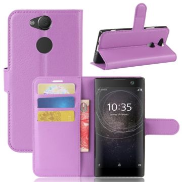 Classic Sony Xperia XA2 flip case - Purple