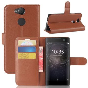 Classic Sony Xperia XA2 flip case - Brown