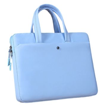 C81-14-14.6 " Computer Bag Portable Notebook Bag with Zipper Laptop Accessories Storage Bag - Blue