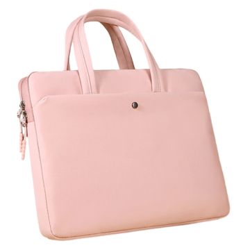 C81-14-14.6 " Computer Bag Portable Notebook Bag with Zipper Laptop Accessories Storage Bag - Pink