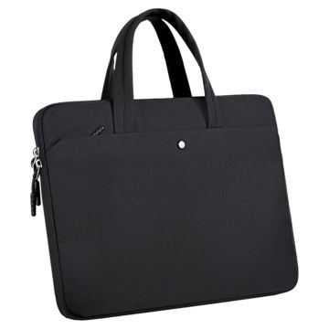 C81-14-14.6 " Computer Bag Portable Notebook Bag with Zipper Laptop Accessories Storage Bag - Black