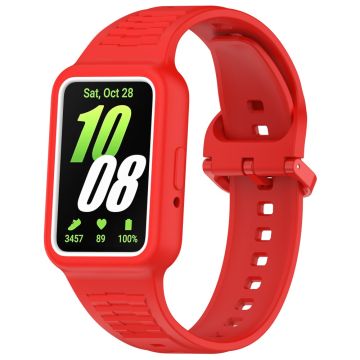 Huawei band 9 / 8 / 7 Integrated Silicone Strap Watch Case Replacement Wrist band  - Red