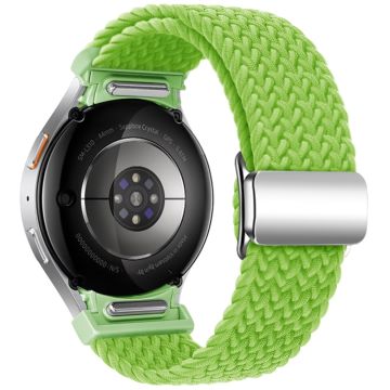 Samsung Galaxy Watch 20mm Braided Watch Band Magnetic Strap - Yellow Green