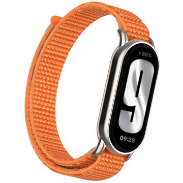 Xiaomi Mi Band 9 / Smart Band 8 Watch Strap Nylon Loop Adjustable Wrist Band - Orange