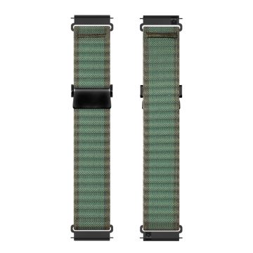 DUX DUCIS YC Series Samsung Galaxy Watch7 44mm 40mm Nylon Watch Band 20mm Hook Buckle Strap - Green