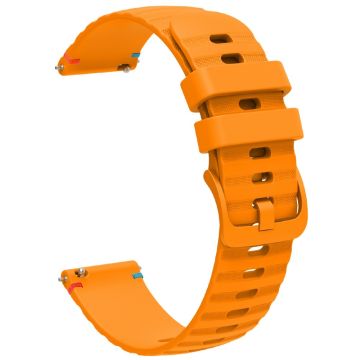 Samsung Galaxy Watch3 45mm universal 22mm Silicone Watch Strap - Amber Yellow