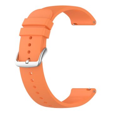 KALEBOL 20mm Silicone Strap for Huawei Watch GT 3 42mm / GT 3 Pro 43mm Round End Watch Band - Orange