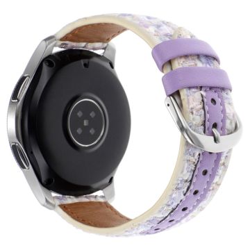 Huawei Watch GT 5 46mm / Watch 4 / 4 Pro Replacement Strap 22mm Woolen+PU Watch Band - Purple