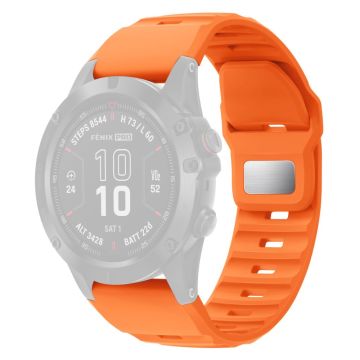 26mm Silicone Band Garmin Fenix 8 51mm / Enduro 3 / Enduro 2 Quick Release Watch Strap - Orange