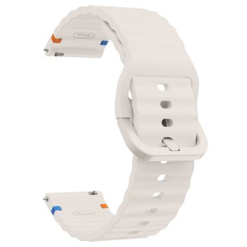 22mm Silicone Band Xiaomi Watch S4 Sport / Redmi Watch 5 Active Wave Design Watch Strap - Starlight