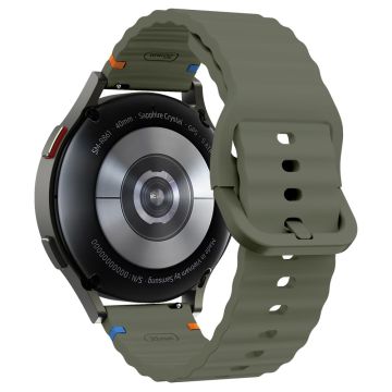 20mm Silicone Band Garminactive 5 / Garmin vivoactive 5 / Venu Sq Wave Design Watch Strap - Army Green