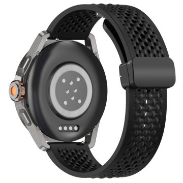 Xiaomi Watch S4 Sport / Redmi Watch 5 Active Silicone Watch Band 22mm Replacement Strap with Folding Buckle - Black