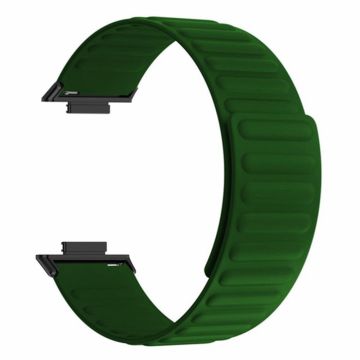 Huawei Watch Fit 2 Magnetic Watch Strap Flexible Adjustable Wristband - Army Green