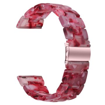 FITVII Waterproof Watch Strap Replacement Resin Watch Band - Deep Pink