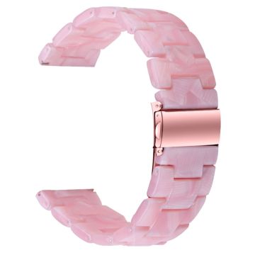 FITVII Waterproof Watch Strap Replacement Resin Watch Band - Pearl Pink