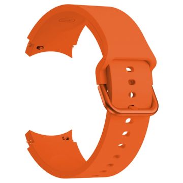 KALEBOL Samsung Galaxy Watch4 / Watch 5 / Watch6 Silicone Watch Bands Waterproof Soft Strap - Orange