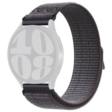 KALEBOL KLB-NLHH-002 Samsung Galaxy Watch3 45mm / Huawei Watch GT4 46mm Nylon Band 22mm Watch Strap - Black+Blue