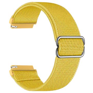 For Samsung Galaxy Watch3 45mm / Huawei Watch GT 4 46mm Nylon Watch Band 22mm Replacement Strap - Yellow