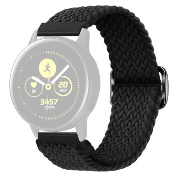 KALEBOL KLB-BZNL-001 For Samsung Galaxy Watch3 45mm / Watch 46mm Watch Band 22mm Nylon Strap - Black