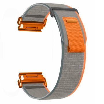 Garmin Fenix 7 / Fenix 6 GPS / Fenix 5 Trail Loop Strap Nylon Watch Band - Orange / Grey+Orange