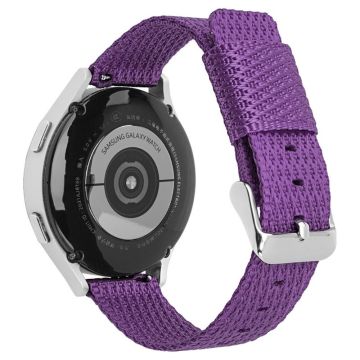 Huawei Watch GT 3 42mm / Watch GT 3 Pro 43mm Wrist Strap 20mm Texture Nylon Watch Strap - Purple / Grid