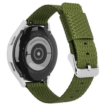 Huawei Watch GT 3 42mm / Watch GT 3 Pro 43mm Wrist Strap 20mm Texture Nylon Watch Strap - Army Green / Grid