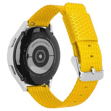 Huawei Watch GT 3 42mm / Watch GT 3 Pro 43mm Wrist Strap 20mm Texture Nylon Watch Strap - Yellow / Grid