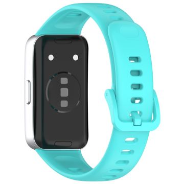 Huawei band 8 / 8 NFC / 9 / 9 NFC Glossy Silicone Watch Strap Replacement Watchband  - Teal Blue