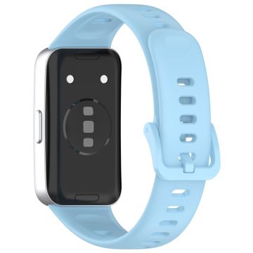 Huawei band 8 / 8 NFC / 9 / 9 NFC Glossy Silicone Watch Strap Replacement Watchband  - Baby Blue