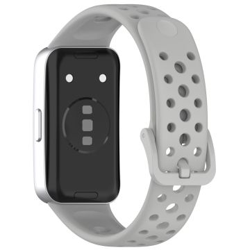 Huawei band 9 / 9 NFC / 8 / 8 NFC Breathable Holes Replacement bandsilicone Watch Strap - Grey