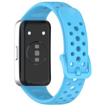 Huawei band 9 / 9 NFC / 8 / 8 NFC Breathable Holes Replacement bandsilicone Watch Strap - Sky Blue