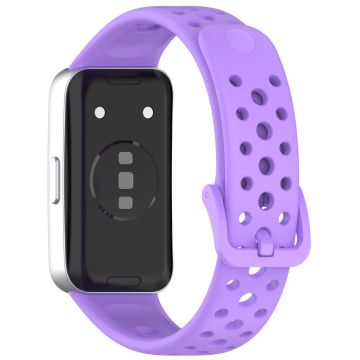 Huawei band 9 / 9 NFC / 8 / 8 NFC Breathable Holes Replacement bandsilicone Watch Strap - Purple