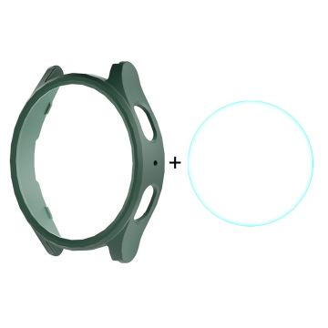 ENKAY HAT PRINCE Samsung Galaxy Watch7 44mm Case Bump Resistant Watch Cover with 0.2mm 9H Screen Film - Green