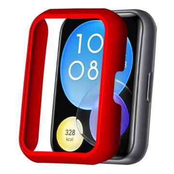 Huawei Watch Fit 2 Protective Cover Hard Bump Resistant Watch Case Hollow Shell Frame - Red