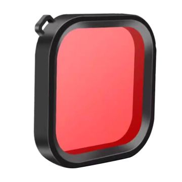 For GoPro Hero 12 / 11 / 10 / 9 Action Camera Lens Filter Diving Shooting Filter - Red