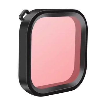 For GoPro Hero 12 / 11 / 10 / 9 Action Camera Lens Filter Diving Shooting Filter - Pink